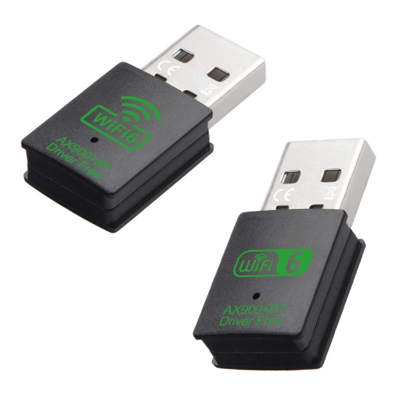 Latest WiFi 6 AX900 USB Networking Dongle for Desktop and Laptop Fast Speed Two Band Connectivitys