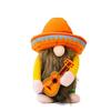 Thanksgiving Festival Doll Hold Plush Doll Faceless Dwarf Gnomes A Guitar Plush Toy Mexico Carnival Party Gnomes