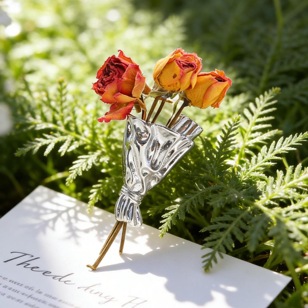 Creative Flower Arrangement Brooch Men Women Unique Niche Design Suit Brooch Stylish Personality Daily Wear Party Jewelry Gifts