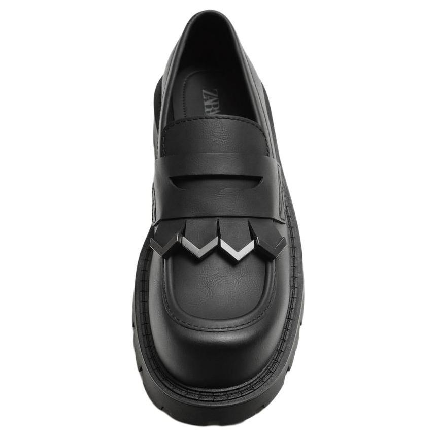 Zara Удобные Модные Лоферы Мужская Обувь Черный 12625520800
