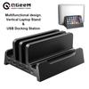 Вертикальная подставка для ноутбука USB-док-станция для MacBook Air Pro с USB 2,0 3,0 PD 60 Вт, держатель для зарядки, кронштейн для настольного ноутбука, ПК