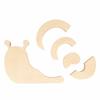 Wooden Snail Puzzle - 15 X 10.5 Cm