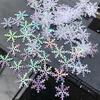 Mini Christmas Snowflakes Confetti Xmas Tree Ornaments Winter Home Party Decorations Festive Holiday Creative Decor Supplies