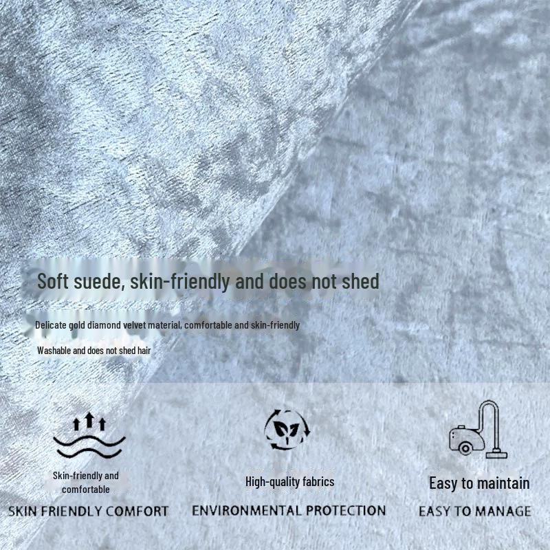 Однотонный бархатный напольный коврик Diamond: Золотой, нескользящий, утолщенный с кисточками