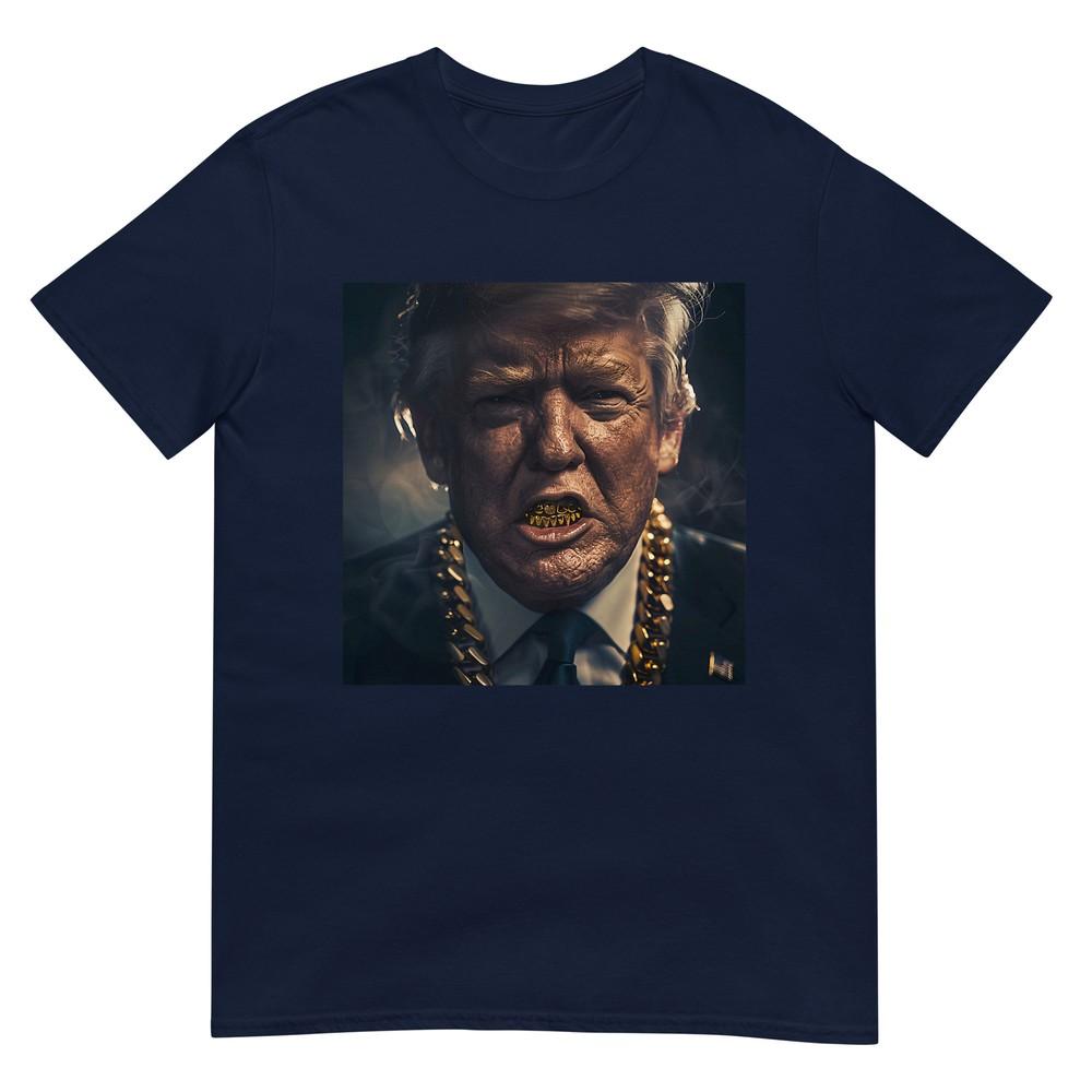 Футболка с золотыми грилзами Дональда Трампа