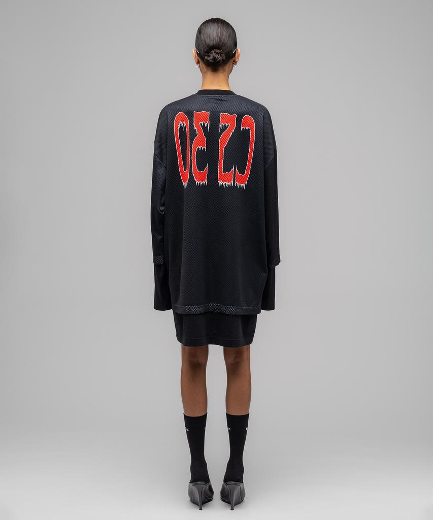 032Ssi (W) Game Layered Mesh Shirt Dress Black Black Game Layered Mesh Shirt Dress Black/ Black