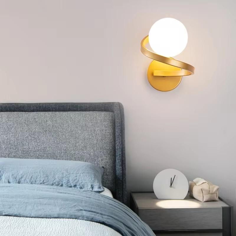 Indoor LED Wall Lights for Bedside Bedroom LED Wall Lamps Wall Sconce Black Gold for Corridor Aisle Foyer Interior Lighting