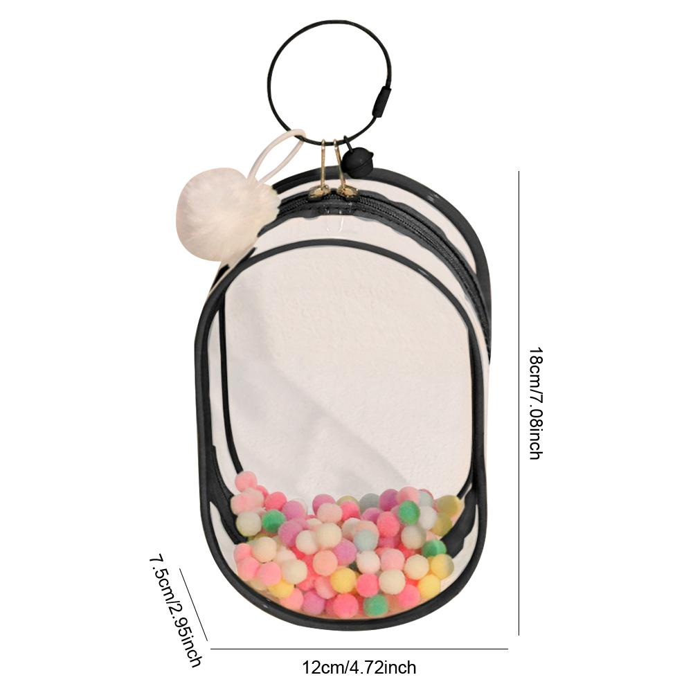 Для Labubu V1 V2 Прозрачный защитный чехол Игрушка-монстр Эльф Кукла Коробка для хранения Пылезащитный Подвесной Мешок для плюшевой куклы Дисплей-чехол