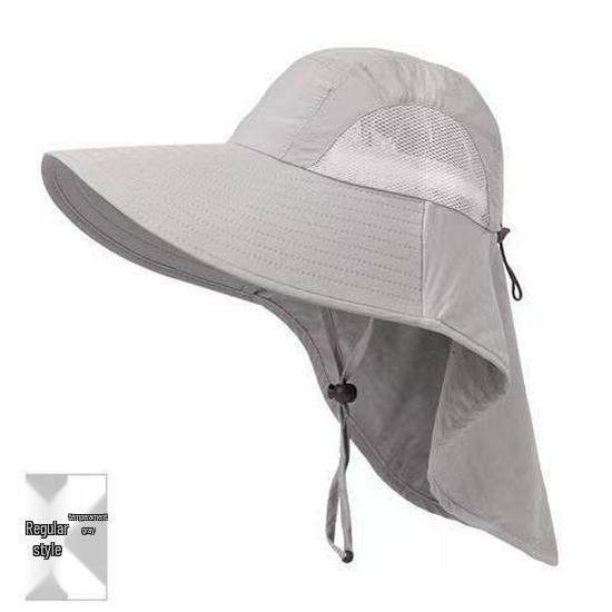 UV Protection Wide Brim Sun Hat for Men & Women, Summer Outdoor Hat with Face & Neck Coverage, Ideal for Fishing.