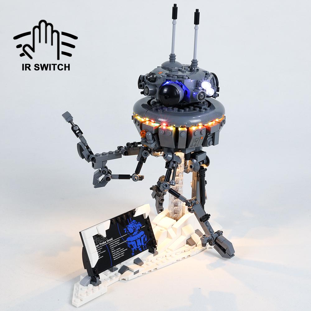 Набор светодиодных фонарей EASYLITE для 75306 Wars Imperial Probe Droid, коллекционные игрушки «сделай сам», блоки, только кирпичи, комплект освещения, нет
