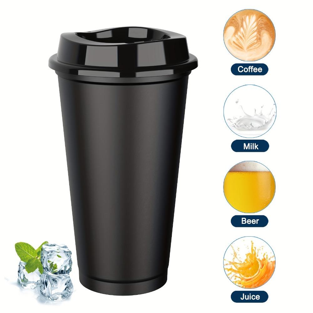 5pcs Reusable Coffee Cup 16 Oz Milktea Cup Drinkware Coffee Mug  Office