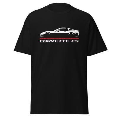 Премиальная футболка для автолюбителя Chevrolet Corvette C5, подарок на день рождения