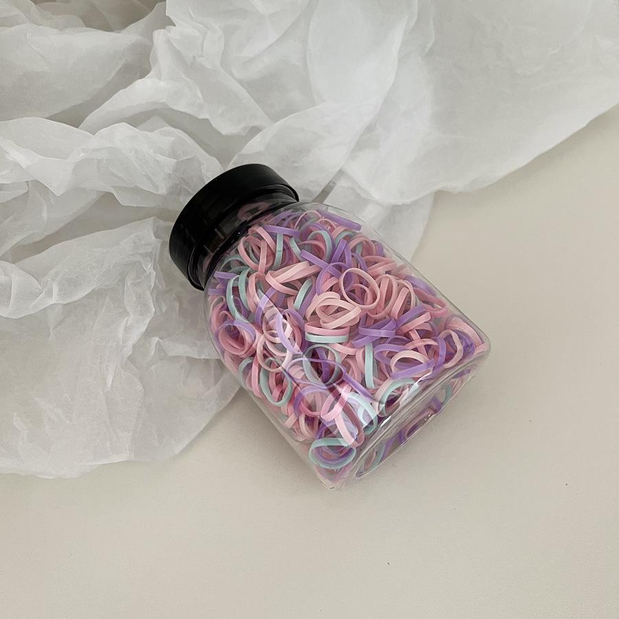Одноразовая кожаная резинка для волос конфетного цвета, резинка для волос для детей, резинка для волос для девочек, эластичное украшение для волос