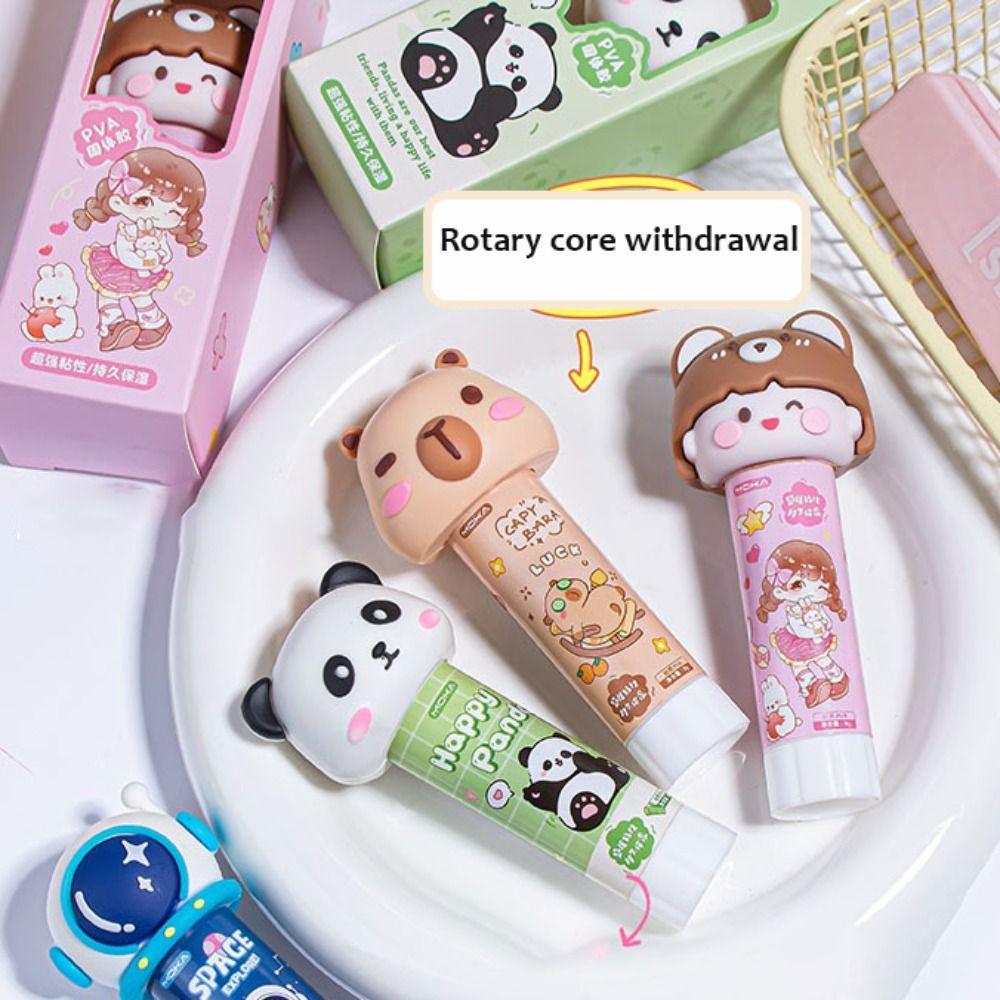 1PCS DIY Glue Stick PVA Super Strong Adhesives Cute Capybara Solid Glue  School Office