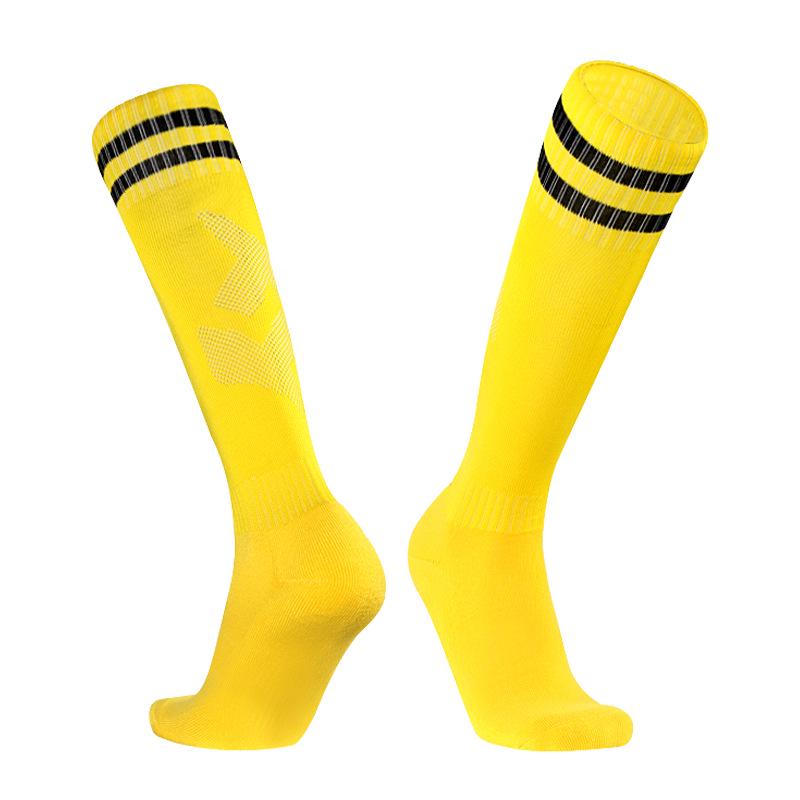 Детские и взрослые нескользящие футбольные тренировочные носки выше колена