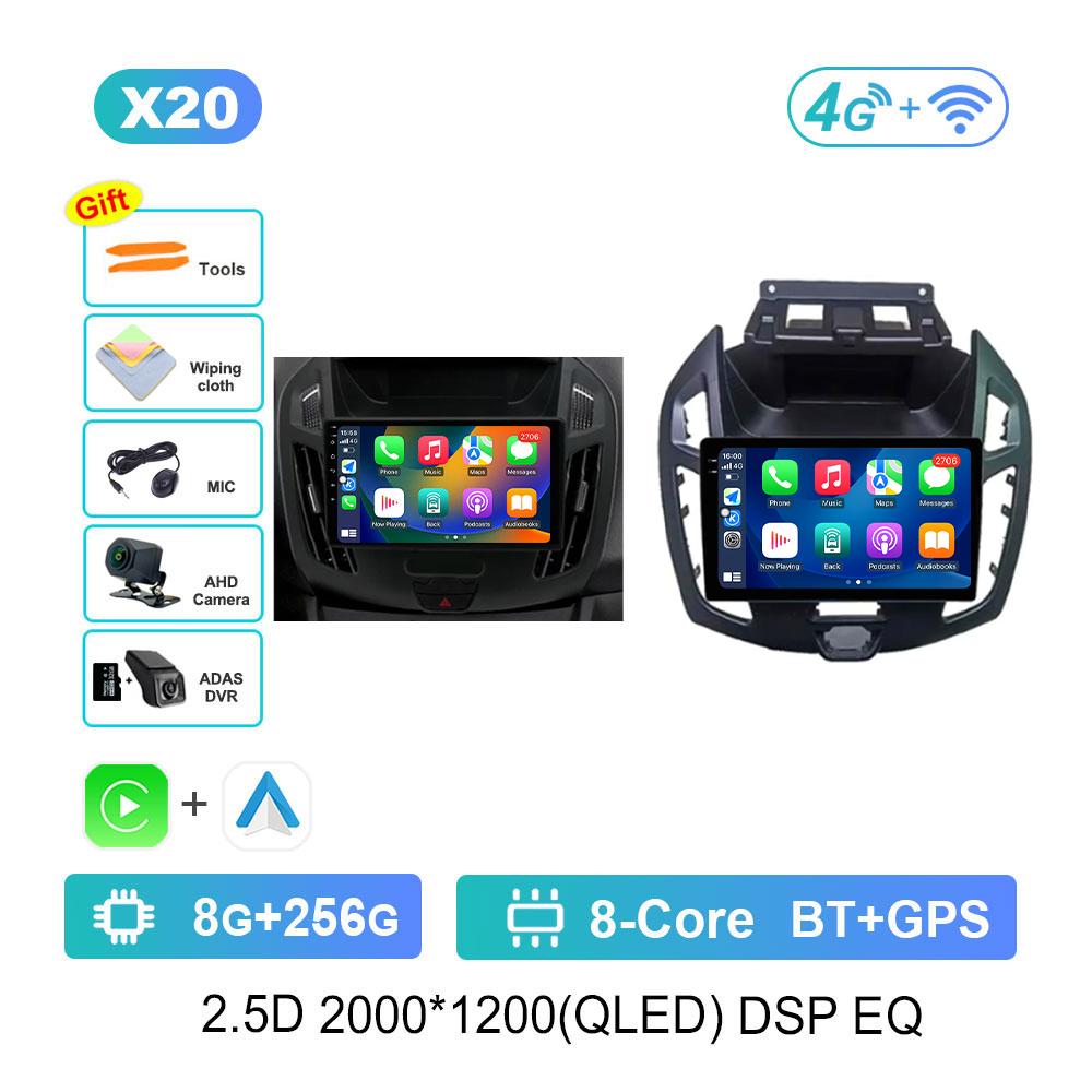 Автомобильное радио Android 14 система для Ford Transit Connect Tourneo Connect 2014 - 2019 GPS мультимедийный плеер навигация стерео DSP BT