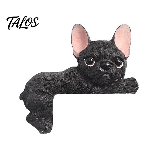 Наклейка на стену Frenchie, 3D французский бульдог, смоляная крышка для выключателя света, милый мультяшный пес, наклейка-декор для розетки, самоклеящаяся пластина с животным для дома, спальни