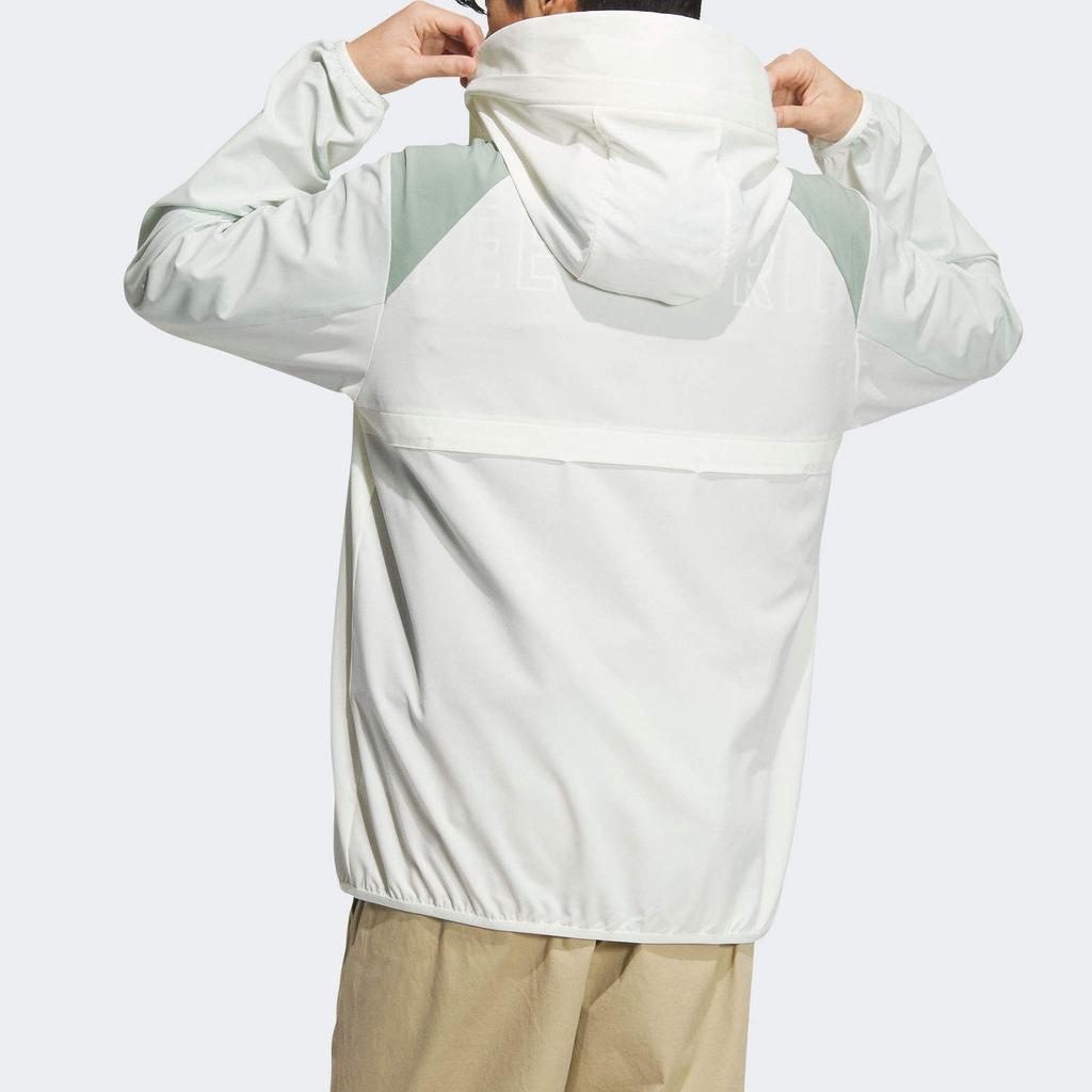 Adidas Повседневная куртка на молнии с капюшоном и длинными рукавами, верхняя одежда унисекс Han-Jade-White JJ1304