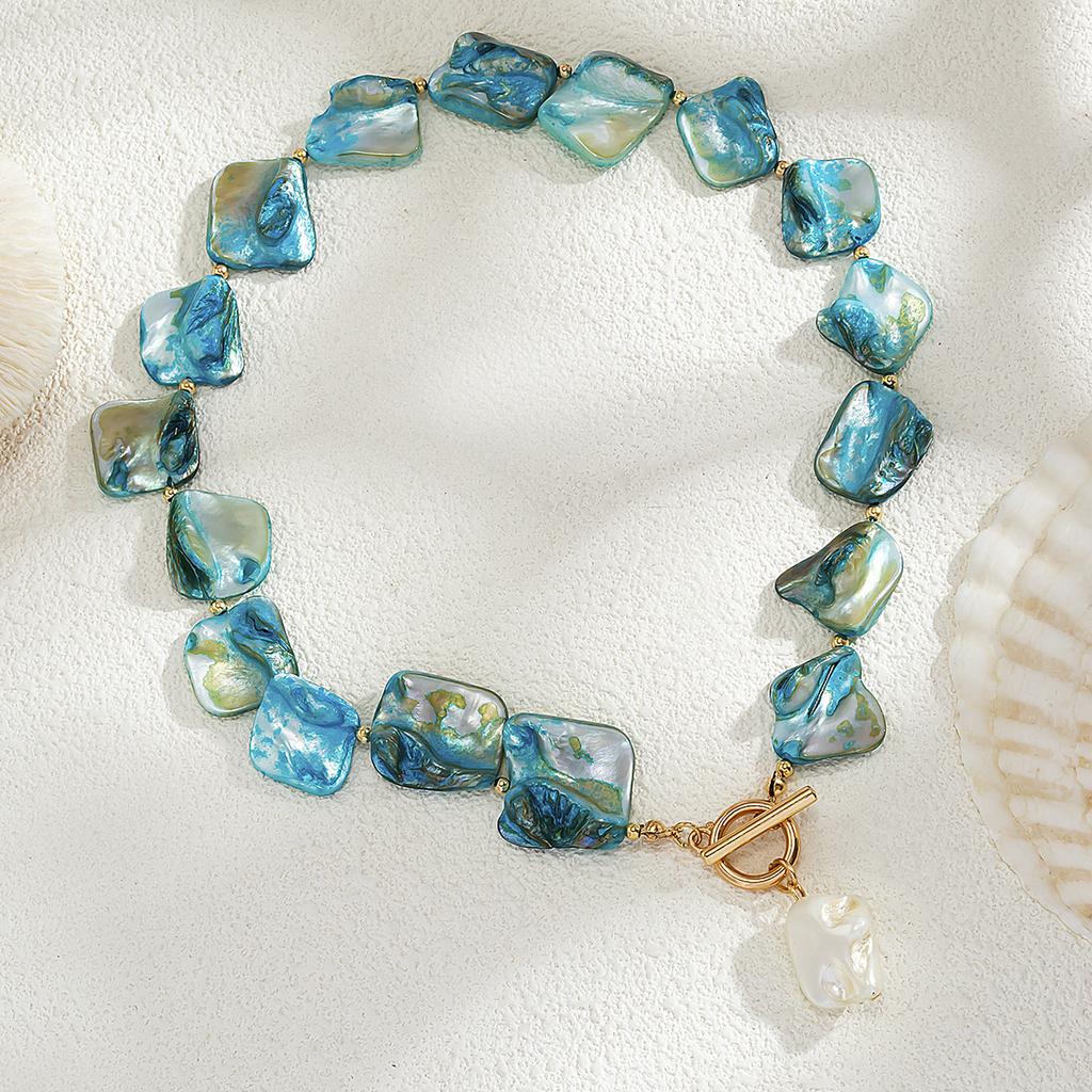 Пляжный отдых ракушка ключица цепочка ожерелья ювелирные изделия 2024 новый звезда чокер ожерелье для женщин жемчужные вечеринки праздничные аксессуары