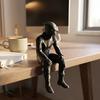 3D-печатная фигурка мотоциклиста, статуэтка сидящего мотоциклиста, статуэтка байкера, декор для дома, офиса, настольной полки и для любителей мотоциклов