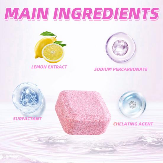 Yousheng 12Pcs Toilet Cleaning Effervescent Tablets Fast Acting Quick Dissolving Long-lasting Urine Stain Remover Toilet Tank Cleaning Tablets