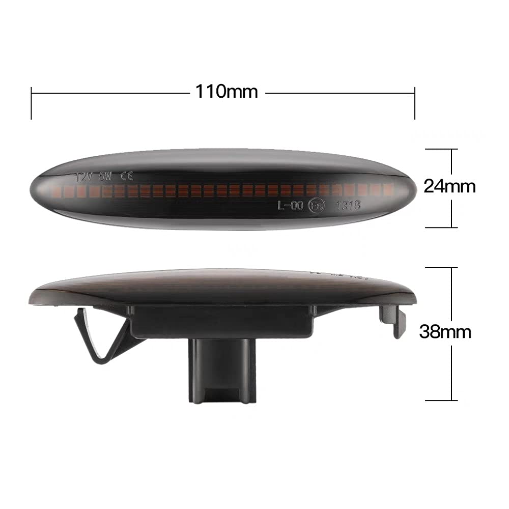 Светодиодный боковой указатель поворота для последовательного динамического светодиода высокой яркости TOYOTA Camry 40 Series Majesta Mark X 120 Series Mark X Geo 10 Series Soarer Highlander