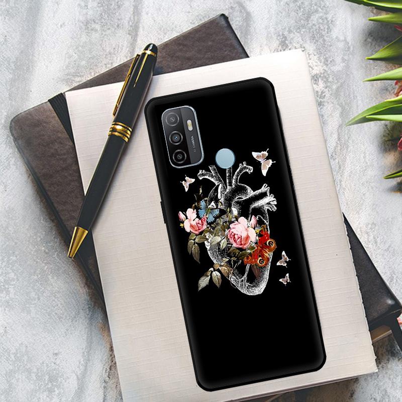 Медицинский Человеческие Органы Сердце Арт Чехол Для OPPO A94 A74 A54 A83 A91 A93 A15 A16 A52 A72 A5S A53S A5 A9 A31 A53 2020 Крышка