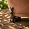 3PCS Weatherproof Resin Pot Feet Animal Shaped Plant Stand Supports  Outdoor Garden