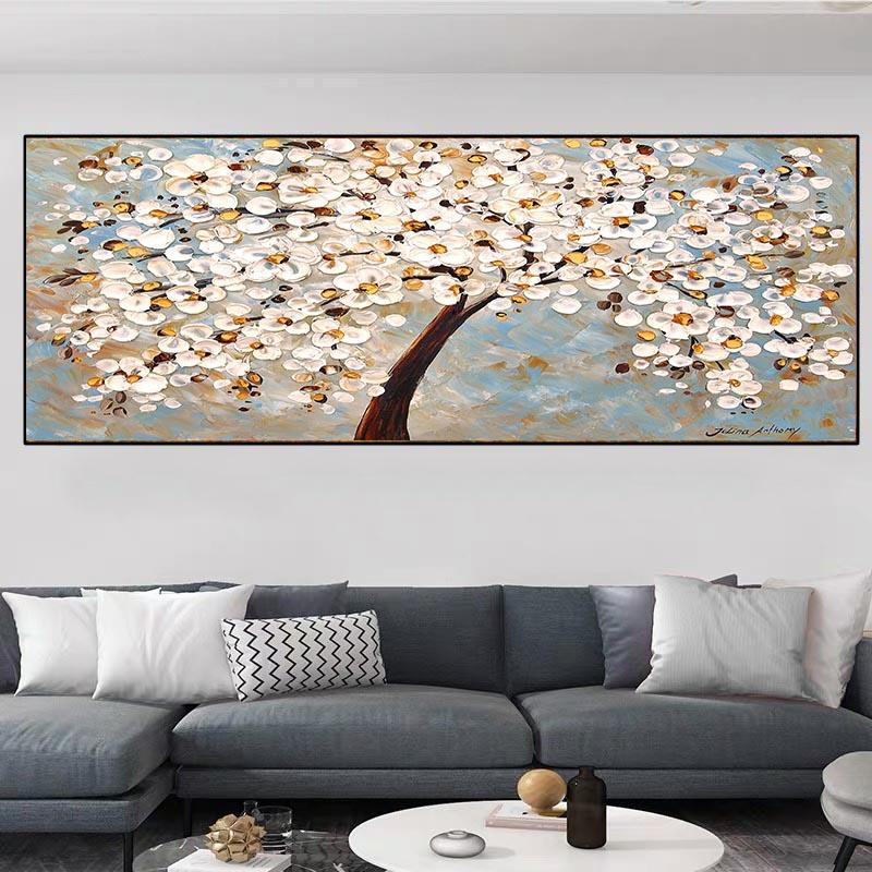 Абстрактное Древо Жизни, картина маслом на холсте, пейзажные постеры и принты, настенные художественные фотографии, Куадрос, домашний декор для гостиной, без рамки