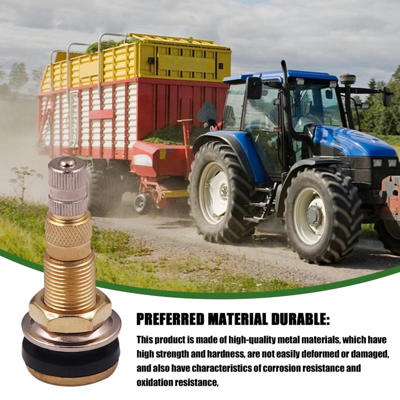 Heavy Duty TR618A Tire Valve Stems Agricultural & Truck Tire Valves Complete with Valve Caps Reliable Tire Accessory Tool