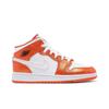 Air Jordan 1 Mid SE Grade School 'Electro Orange' (Unisex) Electro Orange / Black / White Kids' Basketball Shoes DM4228 800