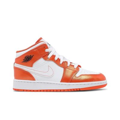 Air 1 Mid SE для школьников 'Electro Orange' (унисекс) Детские баскетбольные кроссовки Electro Orange / Черный / Белый DM4228 800