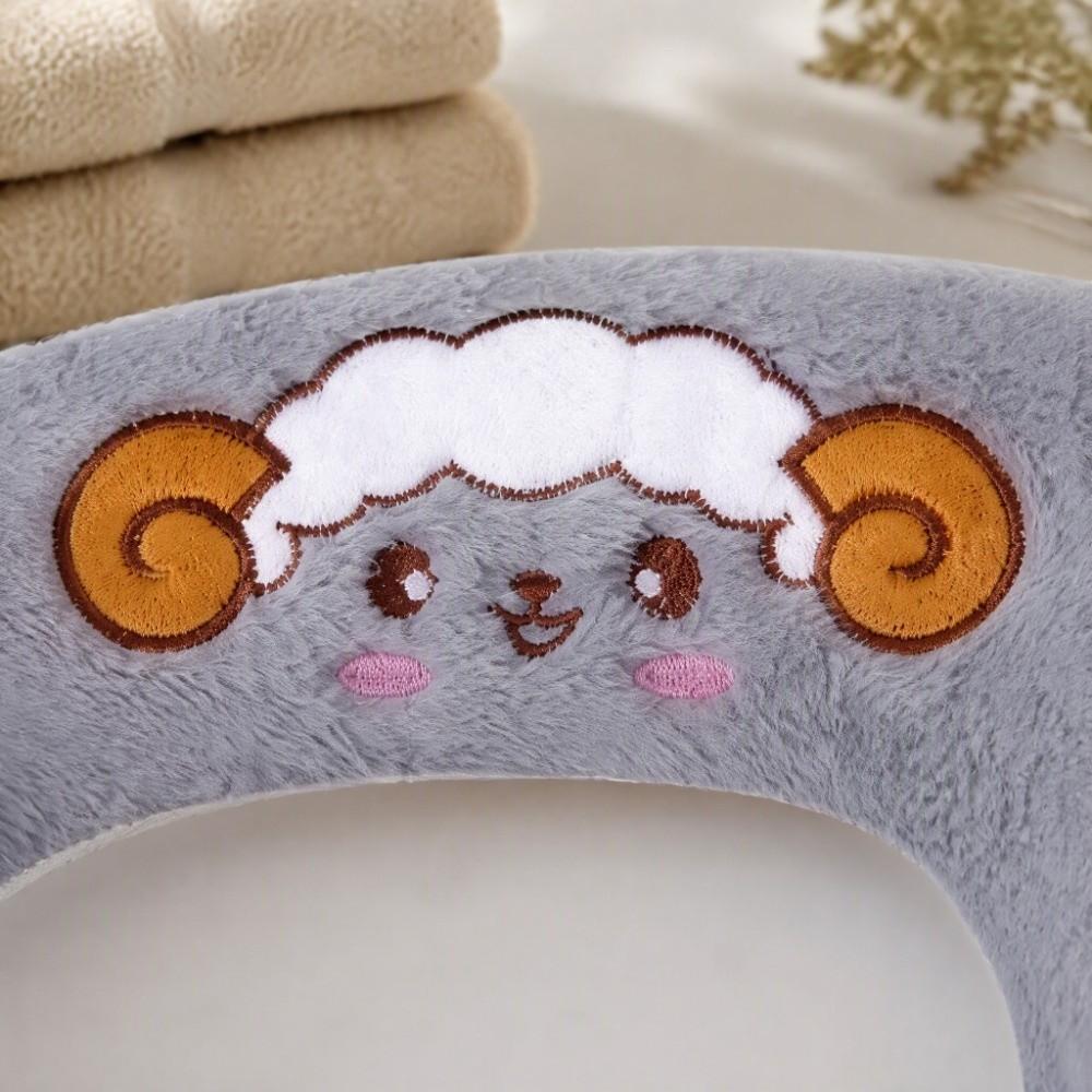 Skin-Friendly Zippered Toilet Seat Cover Warm Toilet Gasket Toilet Mat  RV Bathroom