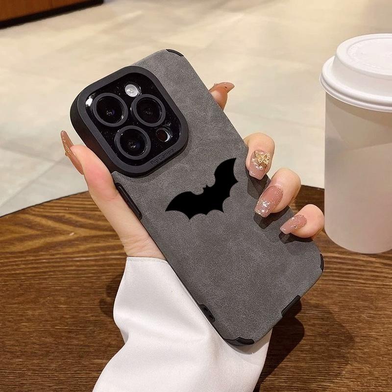 Крутой кожаный чехол-крыло из силикона для iPhone Air 16 17 15 14 13 12 7 11 Pro Max 16E Plus X XR XS Ударопрочный чехол
