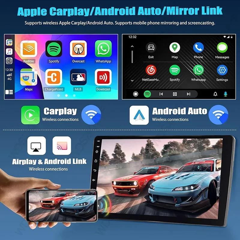 7/9/10'' 2Din Android 13 Wireless Carplay Radio 64G BT Car Radio Multimedia Stereo For Toyota Hyundai Kia Volkswagen Jeep Fiat