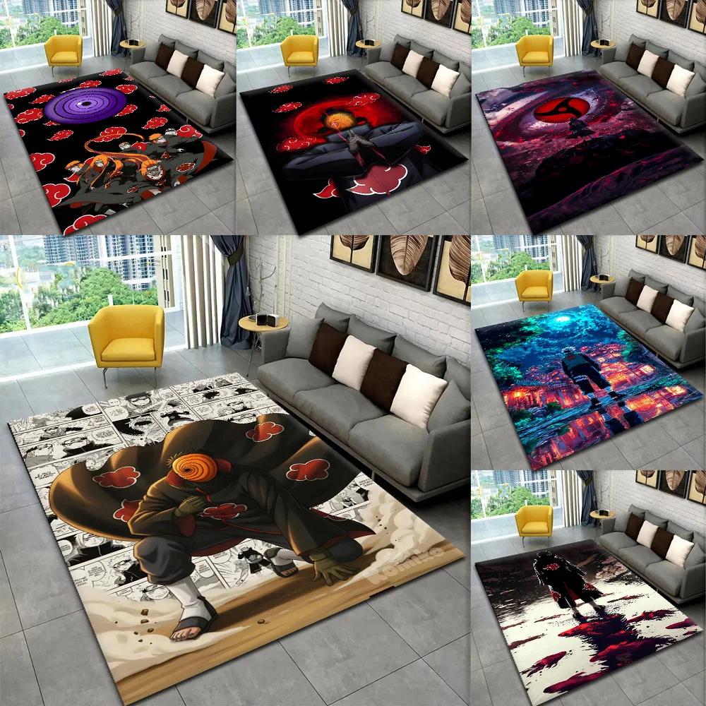 Classic N-Naruto Japan Anime I-Itachi Carpet Rug for Bedroom Living Room Decor Sofa Home kids Game Area Rug Non-slip Floor Mat