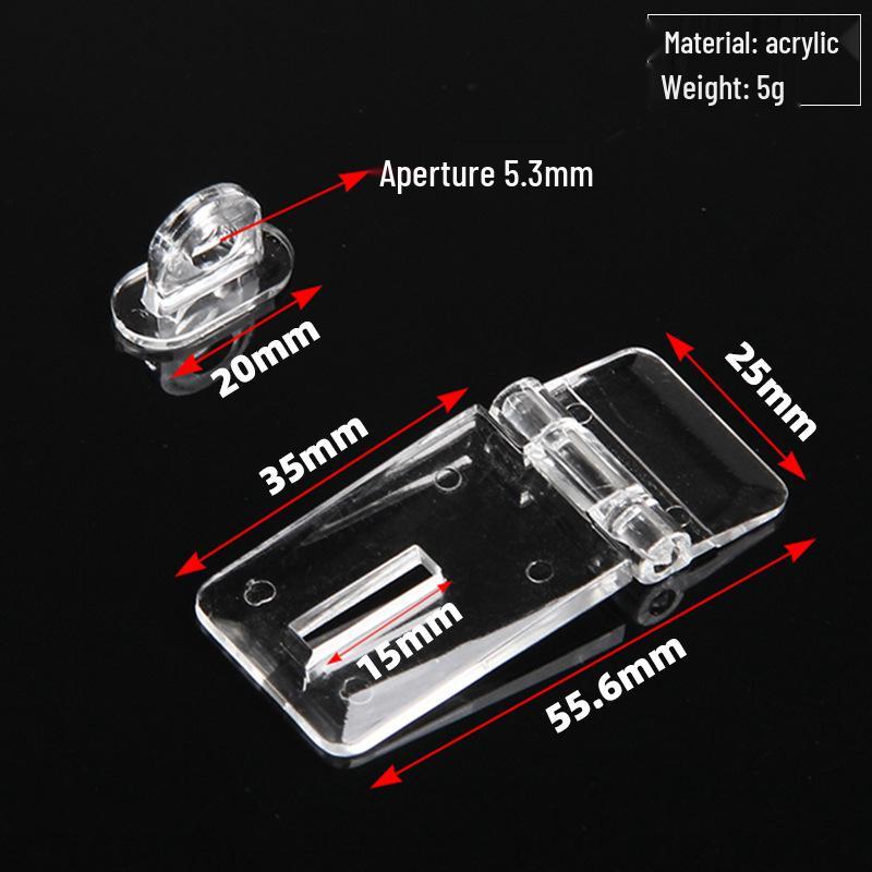 Прозрачная акриловая защелка без сверления для двери, коробки и игрушки