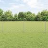 Chain Link Fence with Posts 10 x 0.6 m (W x H) Hot Dip Galvanized Steel