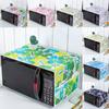 Microwave Dust Cover Cartoon Butterfly Tree Leaf Printed Microwave Dust Cover Cloth Pocket Water Proof Oven Cover Towels Dustproof