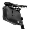 GORIX Waterproof Saddle Bag for Bicycles and Road Bikes Jet Black Seamless Saddle Bag Waterproof Sturdy and Durable Lightweight Small Item Storage