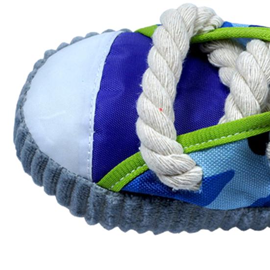 Игрушка для домашних животных, устойчивая к укусам, интерактивная плюшевая, снимает беспокойство, форма обуви для укусов домашних животных