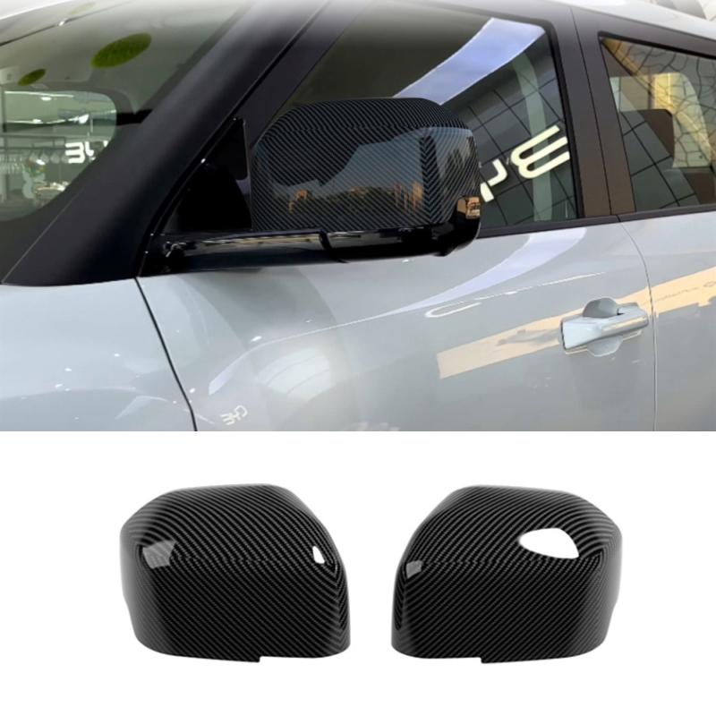LHD For BYD Shark 6 2024 2025 ABS Car Exterior Rearview Side Mirror Cover Wing Cap Exterior Door Rear View Trim Car Accessories