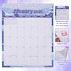 2026 Magnetic Calendar for Refrigerator, 14.41x1.42in Large Tear-Off January to December Calendar with Strong Magnetic Backing for Family Planning