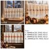 Lace Trim Cafe Curtains Sheer Voile Window Drapes Half Curtains Embroidered Curtains  Restaurant