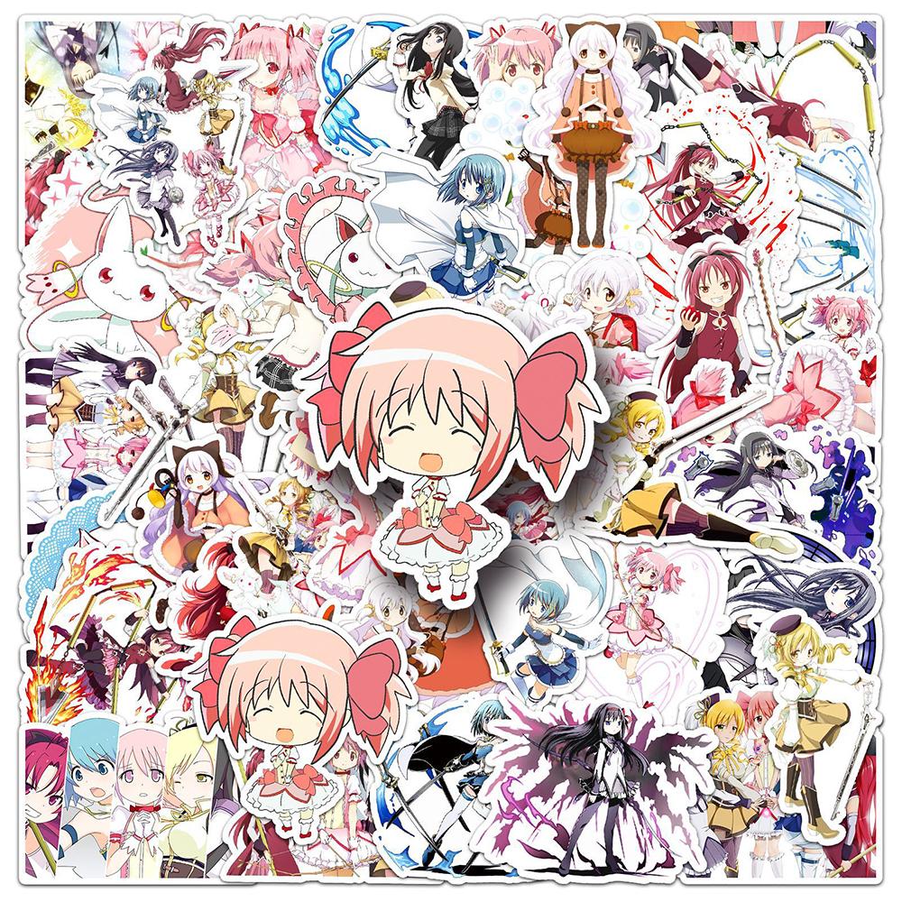 10/30/50 ШТ. Наклейки Декали Аниме Puella Magi Madoka Magica Водонепроницаемые DIY Багаж Скейтборд Велосипед Милые Наклейки Игрушки Подарки