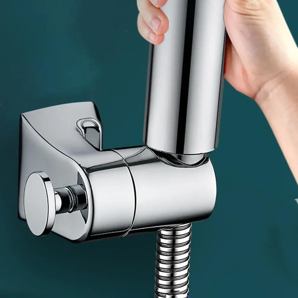 Регулируемый держатель для душа, держатель для ручного душа без сверления, кронштейн из нержавеющей стали, фиксированное основание для насадки для ванной комнаты