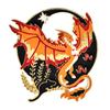 Flying Fire Dragon Brooches Pins Female Enamel Cartoon Animal Party Office Brooch Pins For Women Jewelry Party Wedding Gifts