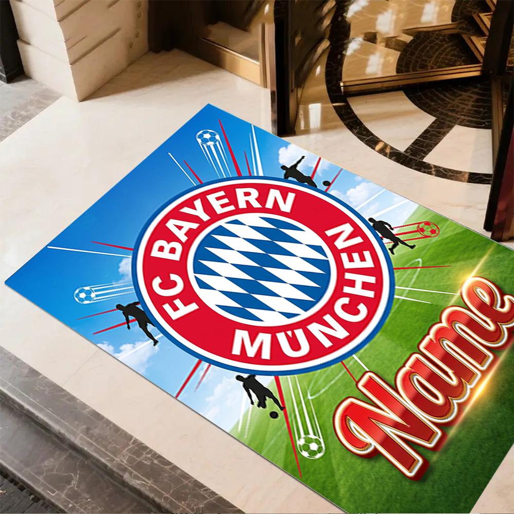 Bayern Munich Graffiti Art Area Rug Suitable for Entryway Game Room Bedrooms Living Rooms Anti-slip Rug Office home decor
