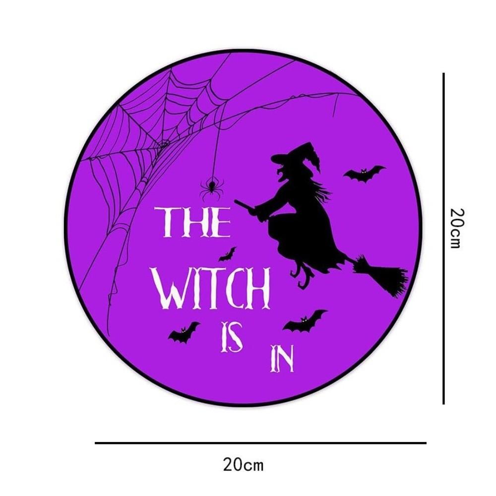 2D Halloween Wooden Sign Spooky Ghost Pumpkin DIY Halloween Wood Ornament with Rope Halloween Welcome Sign Garden Hanging Decor