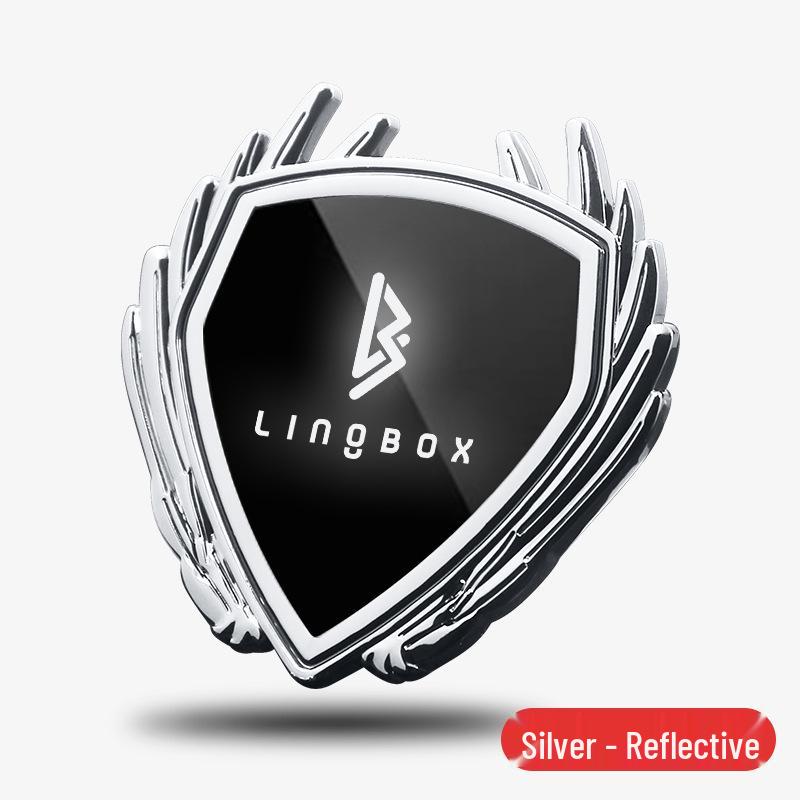 Металлическая наклейка-значок Lingbao для автомобиля, для украшения кузова, окна и багажника